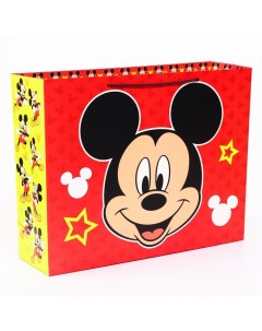 Подарочный пакет ламинированный горизонтальный Микки Маус 50х40х15 Disney