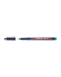 Ручка капиллярная 1800 для черчения круглый наконечник 0 5 мм Зеленый Edding