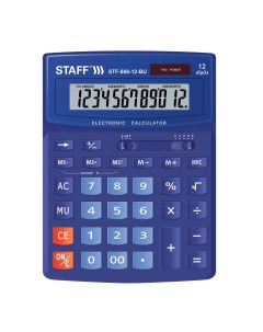 Калькулятор настольный STF 888 12 BU 12 разрядов 250455 Staff
