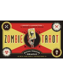 Набор Zombie Tarot Таро Зомби 78 карт книга на английском языке Ларец таро