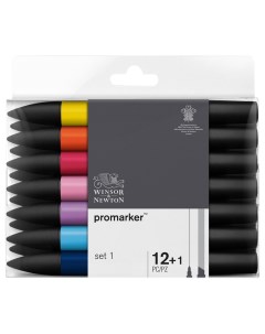 Набор маркеров W N 290137 Promarker Set 1 12 цветов 1 блендер Winsor & newton
