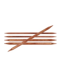Спицы для вязания чулочные деревянные Ginger 20см 3мм 6шт арт 31023 Knit pro
