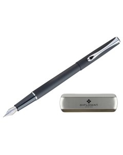 Перьевая ручка Pen 1006786 Traveller lapis black F синяя Diplomat