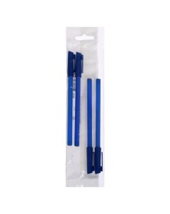 Ручка шариковая пишущий узел 1 мм цвет чернил синий 4 шт Стамм