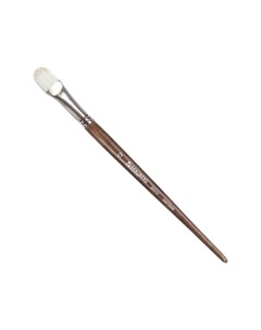 Кисть художественная профессиональная CLASSIC щетина овальная 12 длинная ручка Brauberg