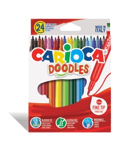 Фломастеры Doodles 24 цвета Carioca