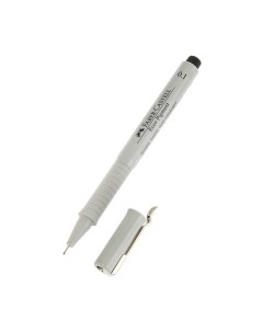 Ручка капиллярная линер Ecco Pigment 0 1 мм чёрная 166199 Faber-castell
