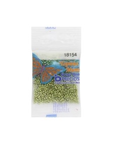 Бисер Чехия зеленый глянцевый упаковка 5 г Preciosa
