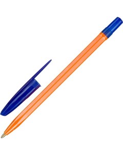 Ручка шариковая Orange узел 1 мм цвет чернил синий 4 шт Стамм
