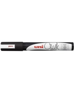 Маркер меловой UNI Chalk 1 8 2 5мм ЧЕРН влагостираемый для гладк поверхностей PWE 5M BLACK Uni mitsubishi pencil