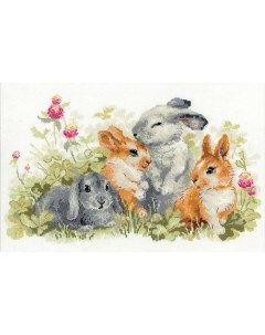 Набор для вышивания Забавные крольчата Риолис