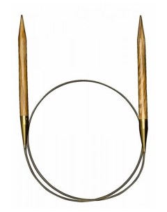 Спицы для вязания круговые из оливкового дерева 3 25 мм 100 см арт 575 7 3 25 100 Addi
