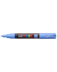 Маркер Uni POSCA PC 1M 0 7мм овальный небесно голубой sky blue 48 Uni mitsubishi pencil