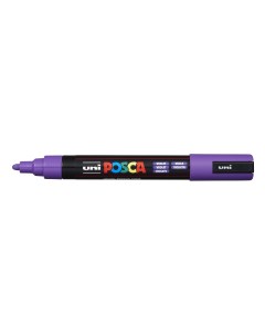 Маркер Uni POSCA PC 5M 1 8 2 5мм овальный фиолетовый violet 12 Uni mitsubishi pencil