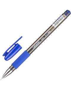 Ручка гелевая Epic 0 5мм синий резиновая манжетка игольчатый наконечник Attache