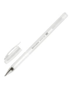 Ручка гелевая White Pastel 143417 белая 0 5 мм 12 штук Brauberg