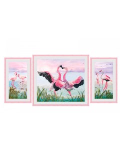 Набор для вышивания Танец фламинго Нова слобода
