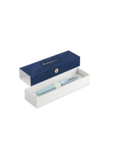 Ручка перьевая Allure Pastel 0 7 мм F синий корпус подар упак 2105222 Waterman