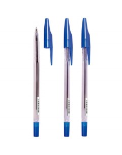 Ручка шариковая 333 324126 синяя 0 7 мм 50 штук Стамм
