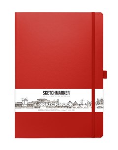 Скетчбук 2314205SM 140г м2 21х29 7см 160 стр цвет красный Sketchmarker
