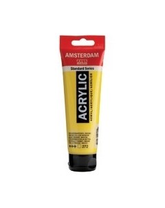 Акриловая краска Amsterdam 272 желтый средний прозрачный 120 мл Royal talens