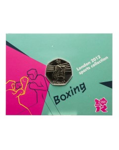 Памятная монета в блистере 50 пенсов XXX летние Олимпийские Игры Лондон 2011 г в UNC Nobrand