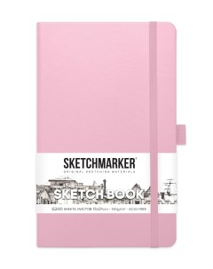 Скетчбук 2315003SM 140г м2 13х21см 160 стр цвет розовый Sketchmarker
