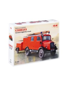 Сборная модель Германский легкий пожарный автомобиль L1500S LF 8 35527 Icm