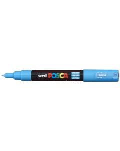 Маркер Uni POSCA PC 1M 0 7мм овальный голубой light blue 8 Uni mitsubishi pencil