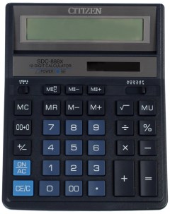 Калькулятор SDC 888XBL Синий черный Citizen