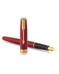 Перьевая ручка Sonnet Red GT Intense F черная 1931473 Parker