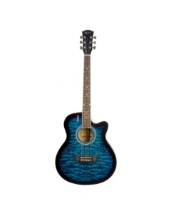 Акустическая гитара с анкером глянцевая Липа 4 4 40дюйм E4030 Море Elitaro