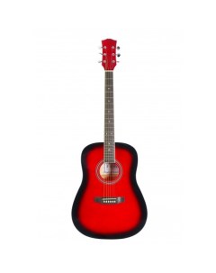 Акустическая гитара с анкером глянцевая Красная Липа 41 дюйм FAW 702 TWRS Fabio