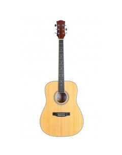 Акустическая гитара с анкером глянцевая Натур цвет Ель 41 дюйм FAW 801 Fabio
