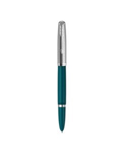 Перьевая ручка 51 Core 2123506 Teal Blue CT F ст нерж подар кор Parker