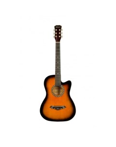 Акустическая гитара с анкером матовая Санбёрст Липа 7 8 38 дюйм BC3820 BS Belucci