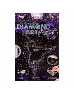 Алмазная мозаика на подрамнике Diamond Art Балерина Данко Тойс Danko toys