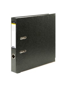 Папка регистратор А4 черный картон 55 мм метал окант Informat