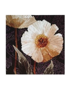 Набор для вышивания Белые цветы Открытый свету 25х25 см 2 16 Alisa