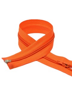 Молния пластиковая Спираль 5 N 80 см цвет F157 оранжевый 50 шт Maxzipper