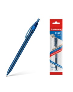 Ручка шариковая R 301 Original Matic 46768 синяя 0 7 мм 1 шт Erich krause