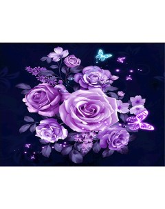 Картина по номерам Фиолетовые розы Роспись по холсту 40х50 см BFB0998 с 8 лет Supertoys