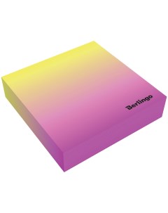 Блок для записи декоративный на склейке Radiance 8 5 8 5 2 розовый желтый 200л Berlingo