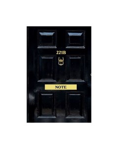 Стильный блокнот Шерлок 221b Note для поклонников великого сыщика твёрдый переплё Эксмо