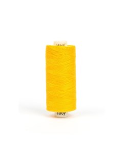Нитки бытовые 40 2 366 м 100 полиэстер цвет 137 желтый Ideal