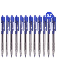 Ручка шариковая автоматическая Arrow синяя толщина линии 0 35 мм 1407864 Deli