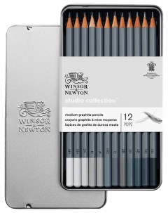 Набор карандашей чернографитных Winsor Newton Studio Collection 12 шт в пенале Winsor & newton