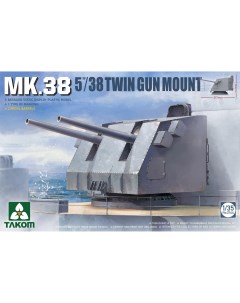 Сборная модель 1 35 Сдвоенная пушечная установка MK 38 5 38 2146 Takom