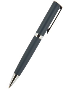 Шариковая ручка Milano металлический серый корпус узел 1 мм синяя Bruno visconti