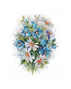 Набор для вышивания Луговые цветы 18х15 см М.п. студия